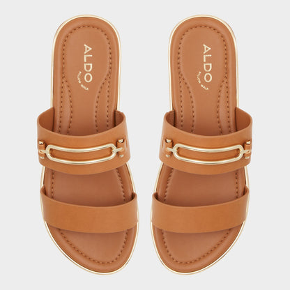 Lagoon Other Brown Women's Flats - Strappy flat sandal, Footbed sandal | Aldo Trending