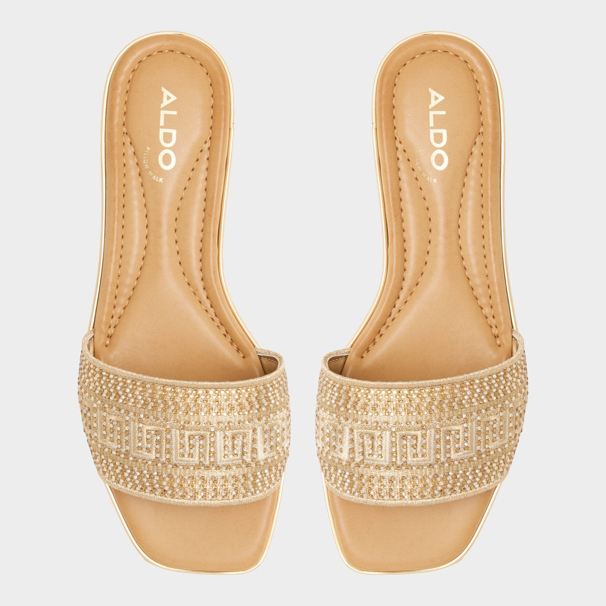 Oceania in Xt Gold - Slide sandal | Aldo Signature