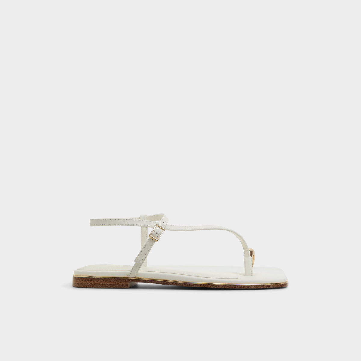 Jomalina White Women's Flats - Strappy flat sandal | Aldo Popular