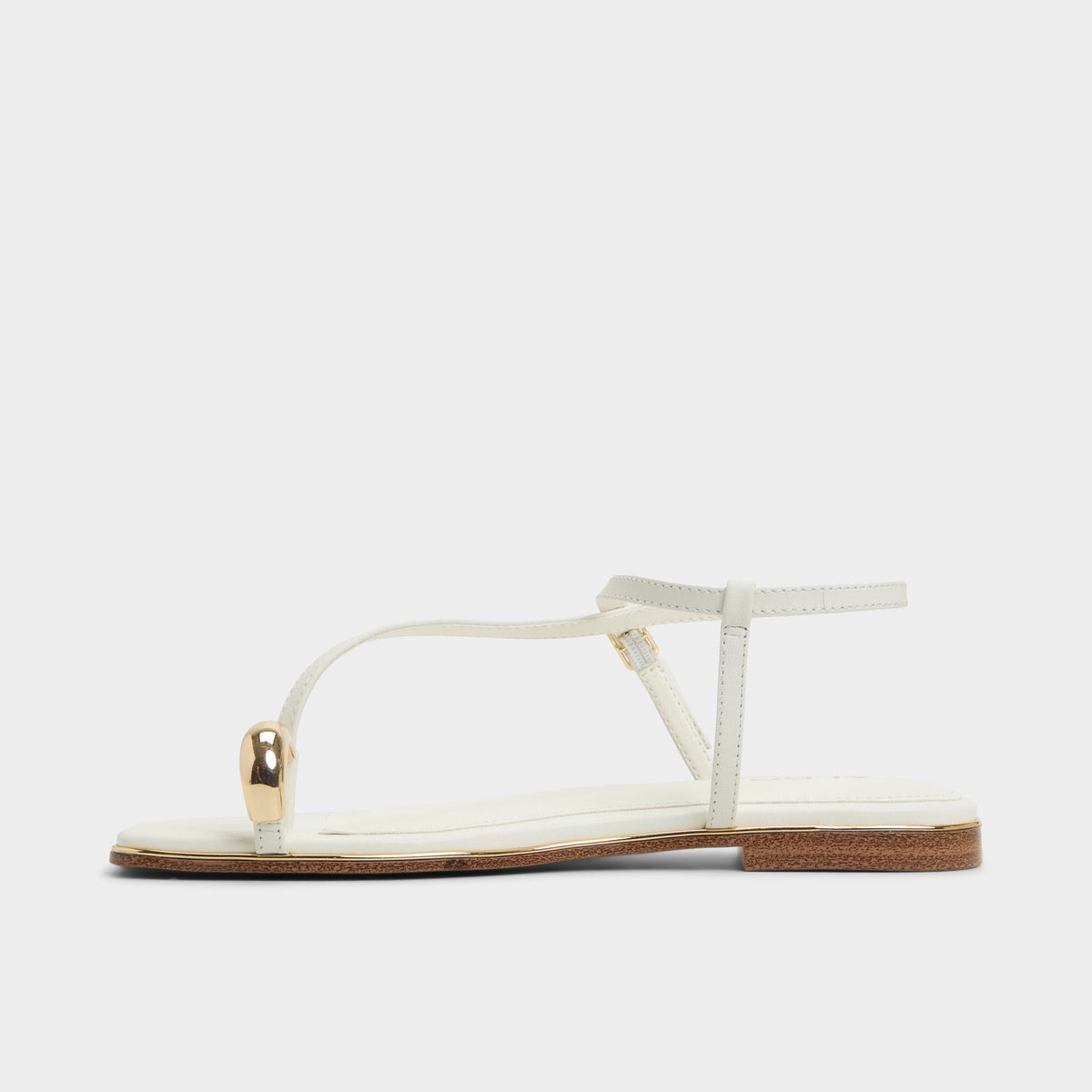 Jomalina White Women's Flats - Strappy flat sandal | Aldo Popular