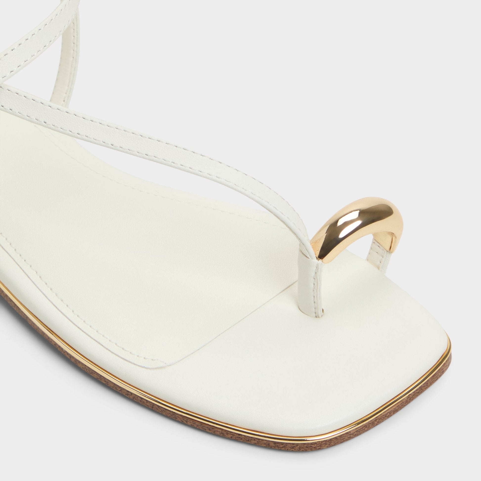 Jomalina White Women's Flats - Strappy flat sandal | Aldo Popular