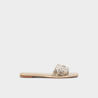 Darine Natural Women's Flats - Slide sandal | Aldo Signature