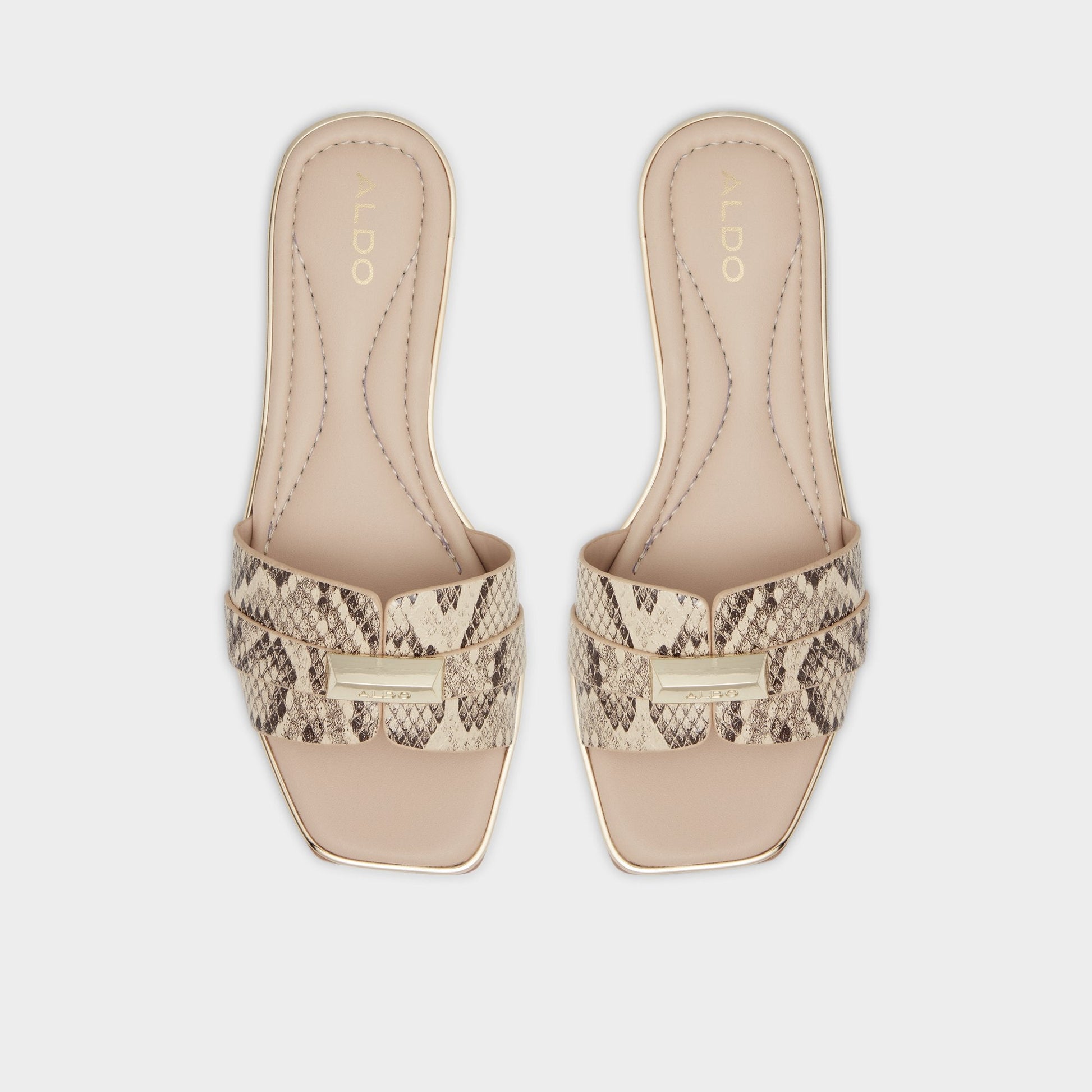 Darine Natural Women's Flats - Slide sandal | Aldo Signature