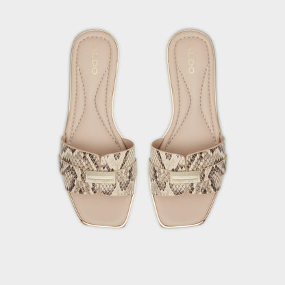 Darine Natural Women's Flats - Slide sandal | Aldo Signature