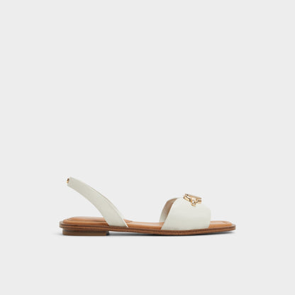 Goassi White/Bone Women's Flats - Flat sandal | Aldo Essential