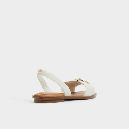 Goassi White/Bone Women's Flats - Flat sandal | Aldo Essential