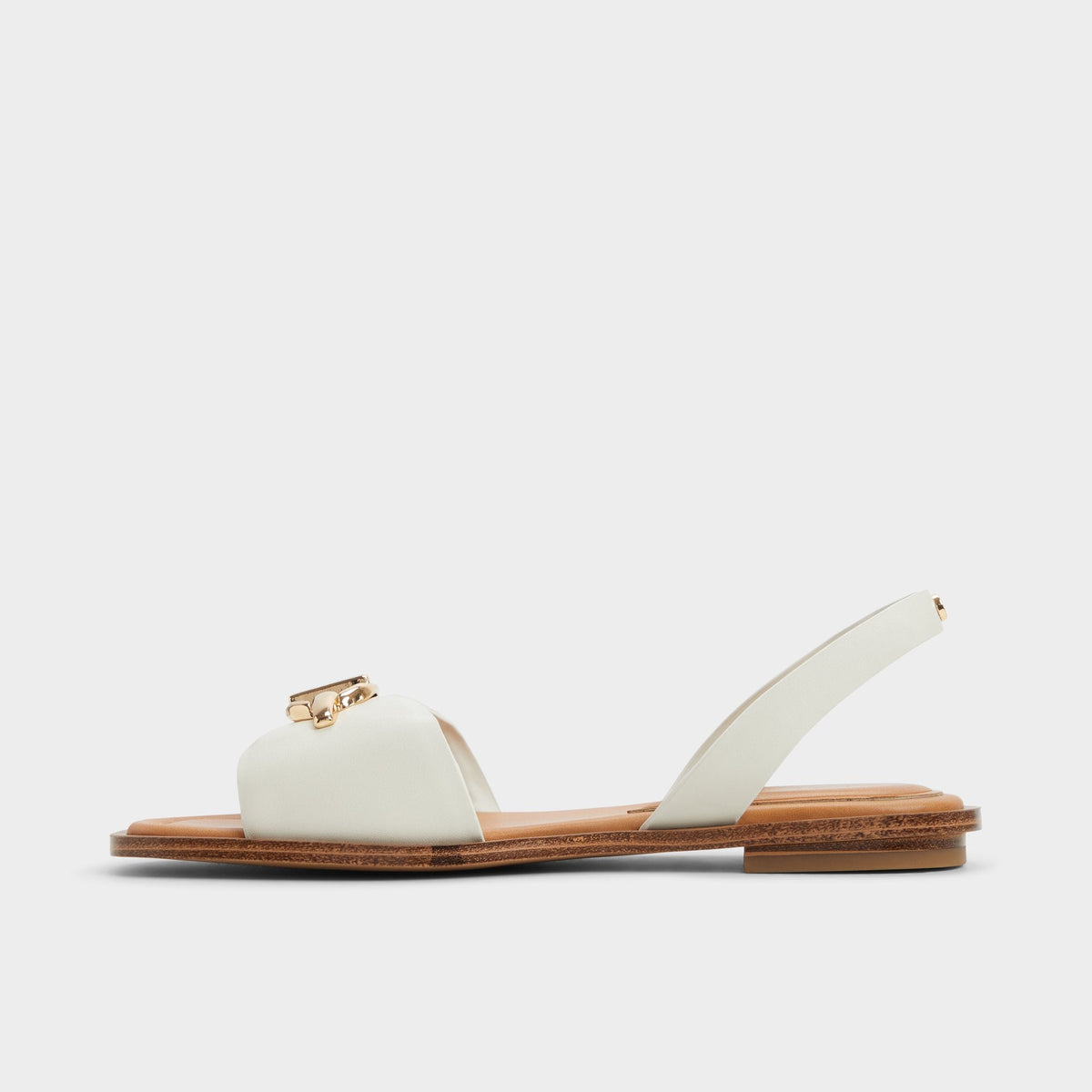 Goassi White/Bone Women's Flats - Flat sandal | Aldo Essential