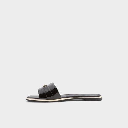 Darine Black Women's Flats - Slide sandal | Aldo Premium
