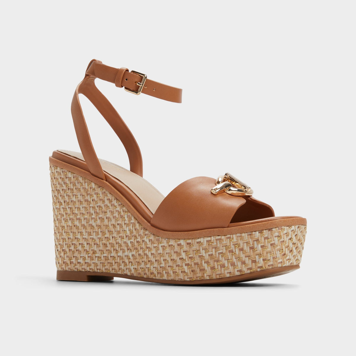 Ybylin Medium Brown Women's Wedges - Wedge sandal, Wedge heel | Aldo New