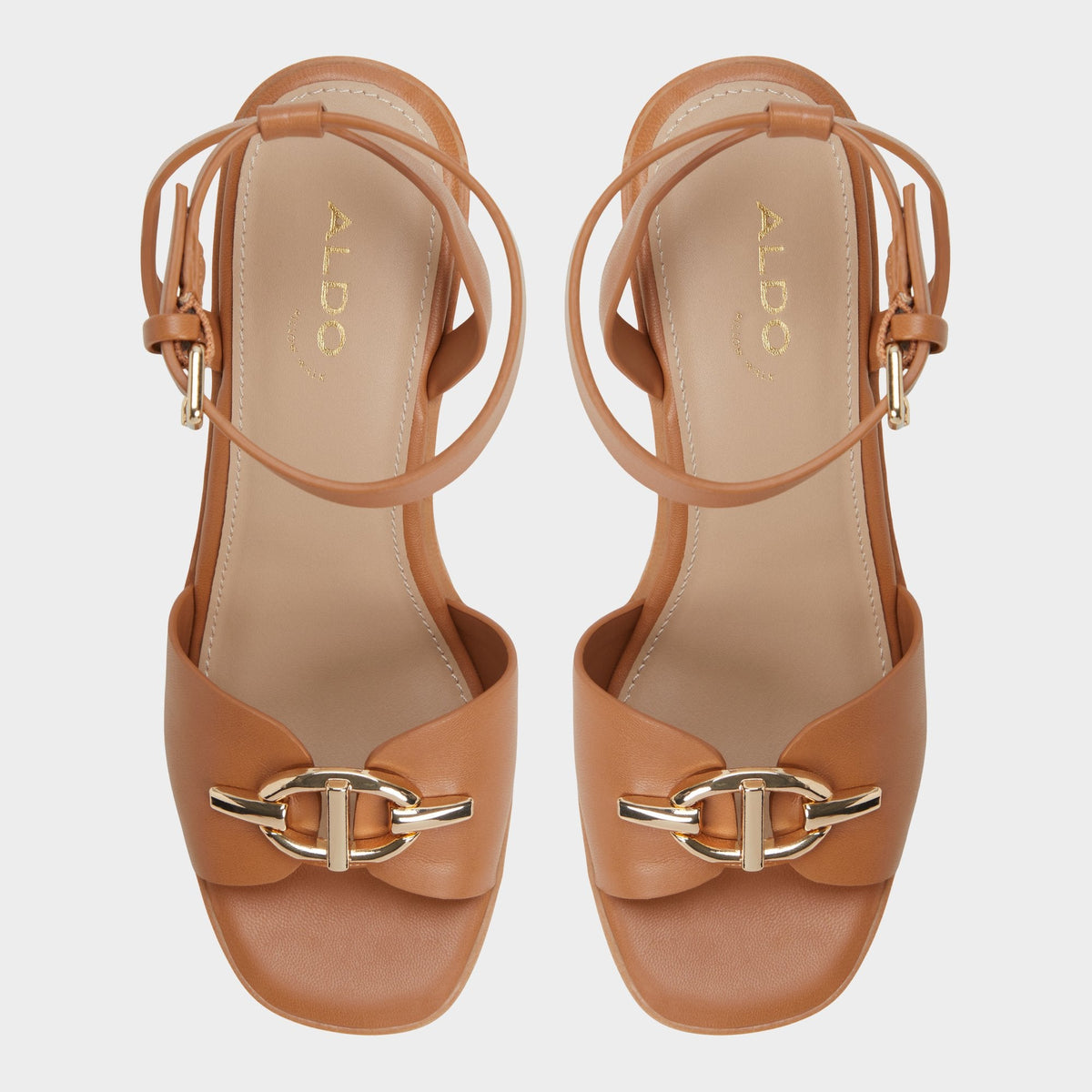Ybylin Medium Brown Women's Wedges - Wedge sandal, Wedge heel | Aldo New