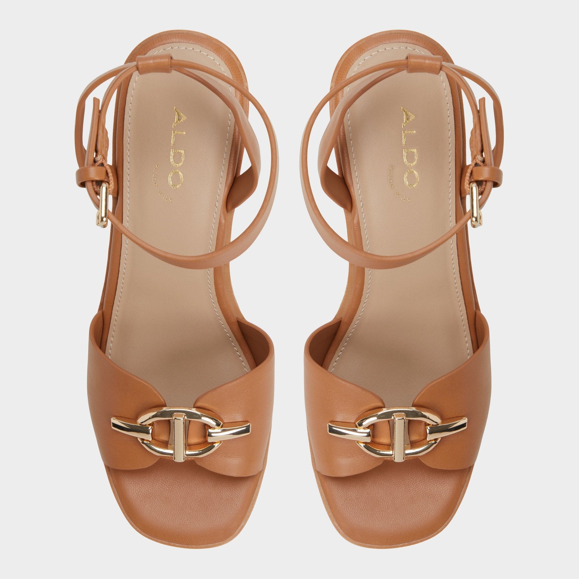 Ybylin Medium Brown Women's Wedges - Wedge sandal, Wedge heel | Aldo New