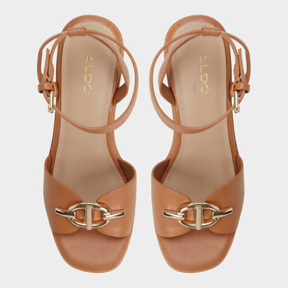 Ybylin Medium Brown Women's Wedges - Wedge sandal, Wedge heel | Aldo New
