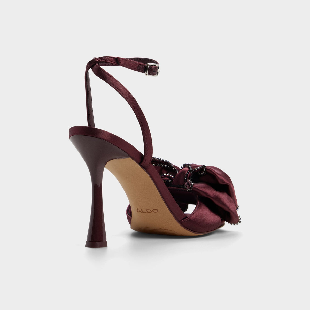 Tinsel in Bordo - Strappy heeled sandal, Stiletto heel | Aldo Popular