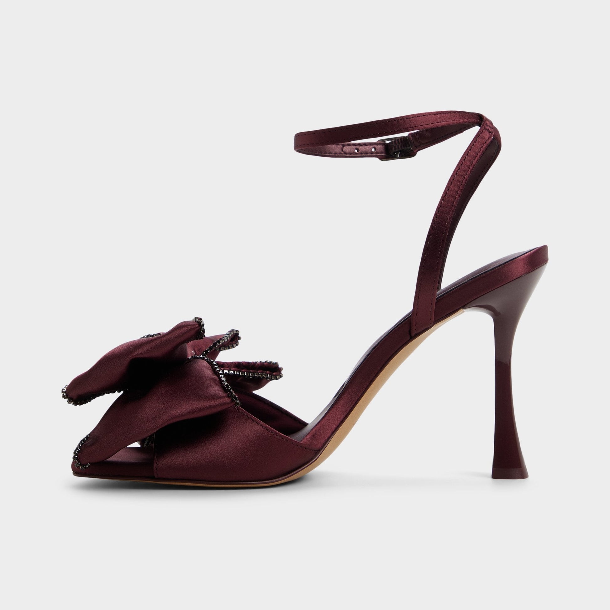 Tinsel in Bordo - Strappy heeled sandal, Stiletto heel | Aldo Popular