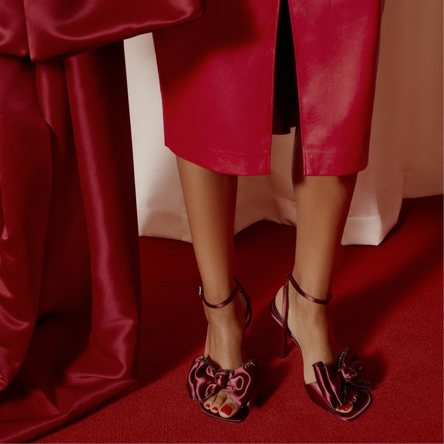 Tinsel in Bordo - Strappy heeled sandal, Stiletto heel | Aldo Popular