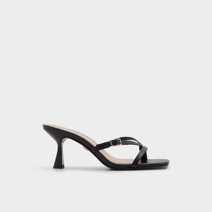 Gannever Black Women's Thong Sandals - Heeled flip flop, Stiletto heel | Aldo Essential