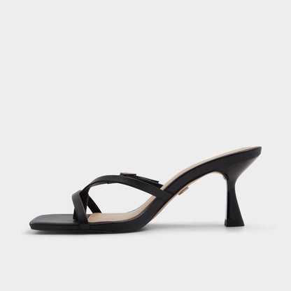 Gannever Black Women's Thong Sandals - Heeled flip flop, Stiletto heel | Aldo Essential