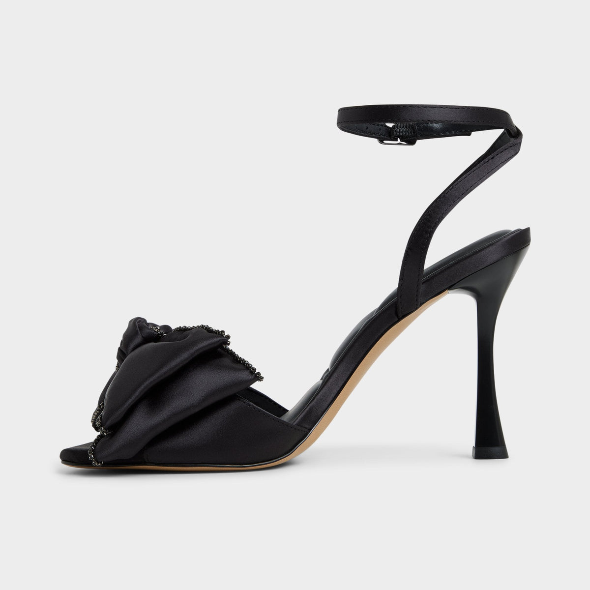 Tinsel in Black - Strappy heeled sandal, Stiletto heel | Aldo Premium