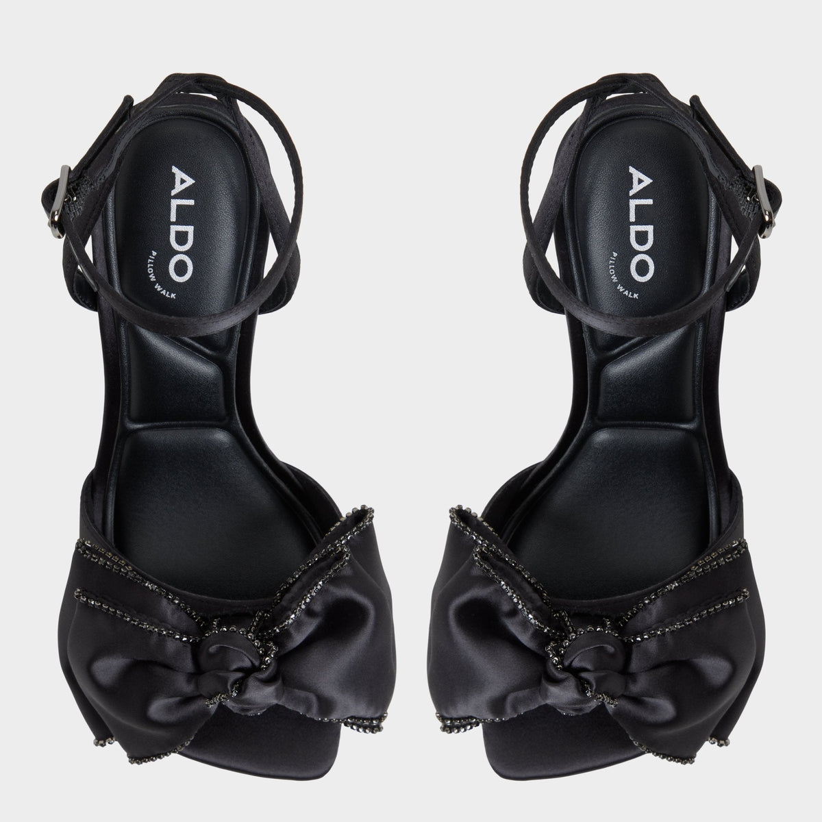 Tinsel in Black - Strappy heeled sandal, Stiletto heel | Aldo Premium