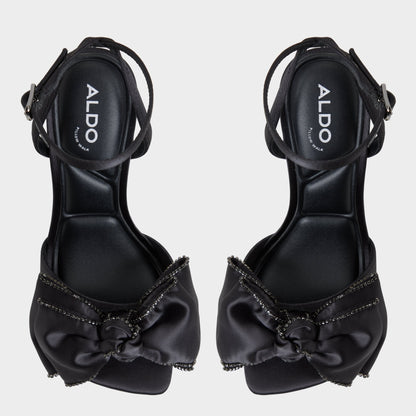 Tinsel in Black - Strappy heeled sandal, Stiletto heel | Aldo Premium