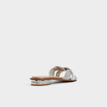 Ormeley Silver Women's Iridescent metallics - Slide sandal | Aldo Exclusive