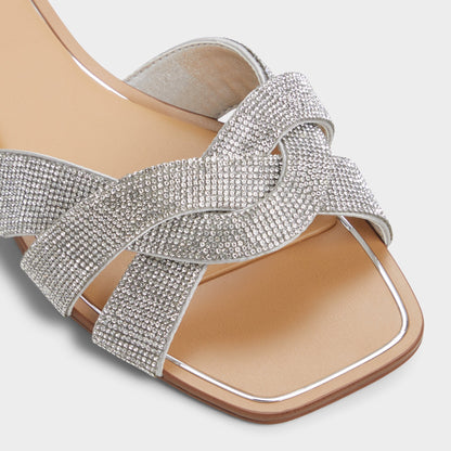 Ormeley Silver Women's Iridescent metallics - Slide sandal | Aldo Exclusive