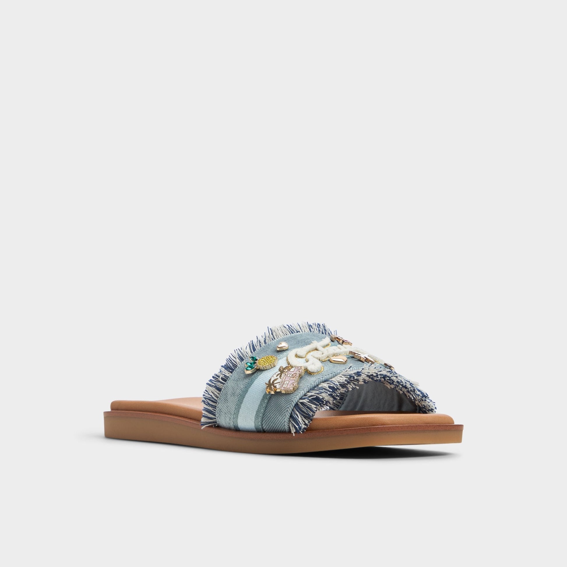 Beachside Denim Women's Flats - Slide sandal | Aldo Trending
