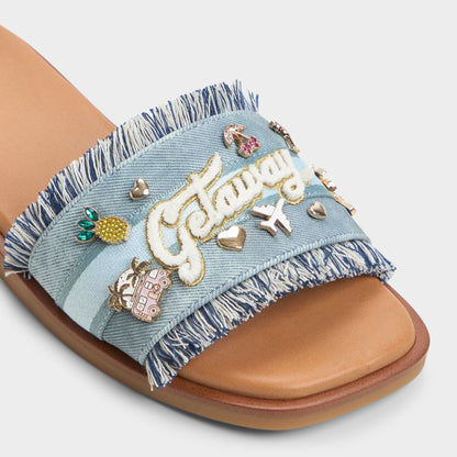 Beachside Denim Women's Flats - Slide sandal | Aldo Trending