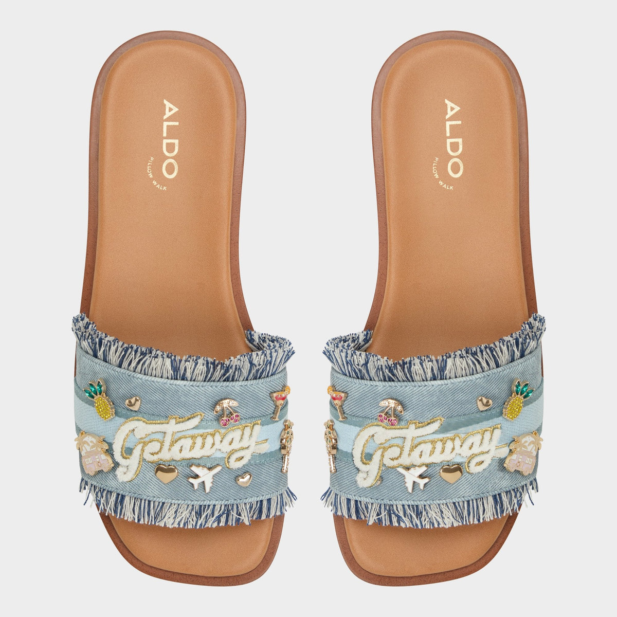Beachside Denim Women's Flats - Slide sandal | Aldo Trending