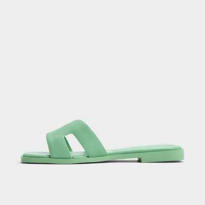 Itsandal Medium Green Women's Flats - Slide sandal | Aldo Exclusive