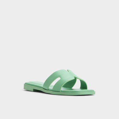 Itsandal Medium Green Women's Flats - Slide sandal | Aldo Exclusive