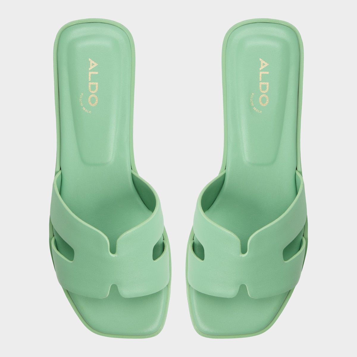 Itsandal Medium Green Women's Flats - Slide sandal | Aldo Exclusive