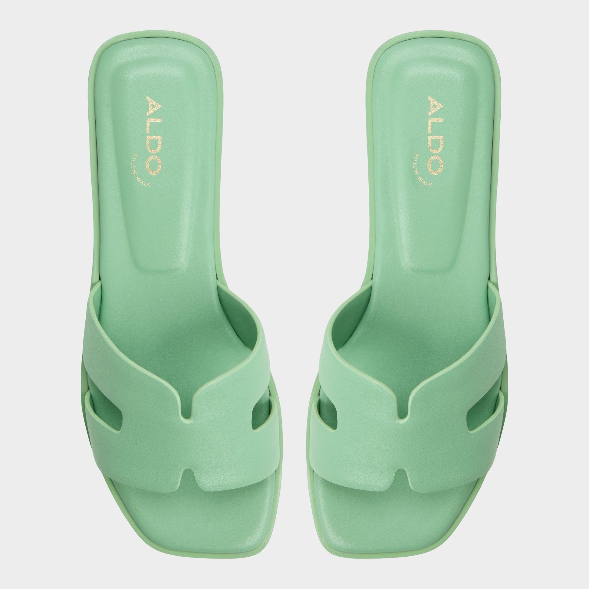 Itsandal Medium Green Women's Flats - Slide sandal | Aldo Exclusive