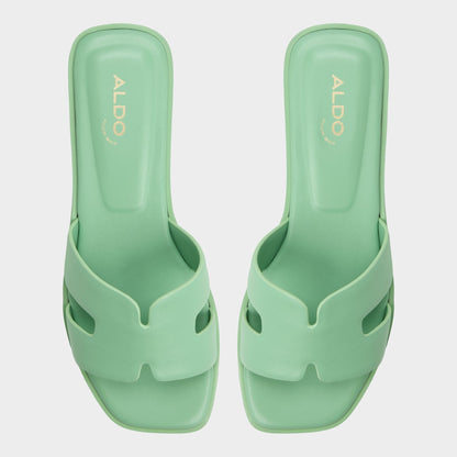 Itsandal Medium Green Women's Flats - Slide sandal | Aldo Exclusive
