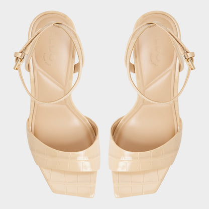 Harmonious in Medium Beige - Strappy heeled sandal | Aldo Recommended