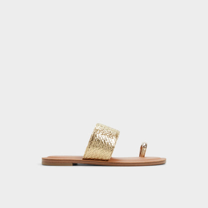 Beachwalk Gold Women's Iridescent metallics - Slide sandal | Aldo Essential
