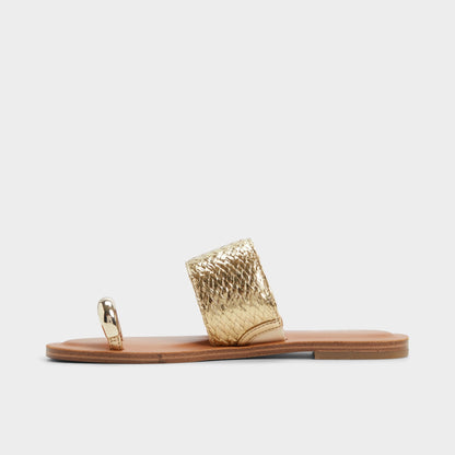 Beachwalk Gold Women's Iridescent metallics - Slide sandal | Aldo Essential