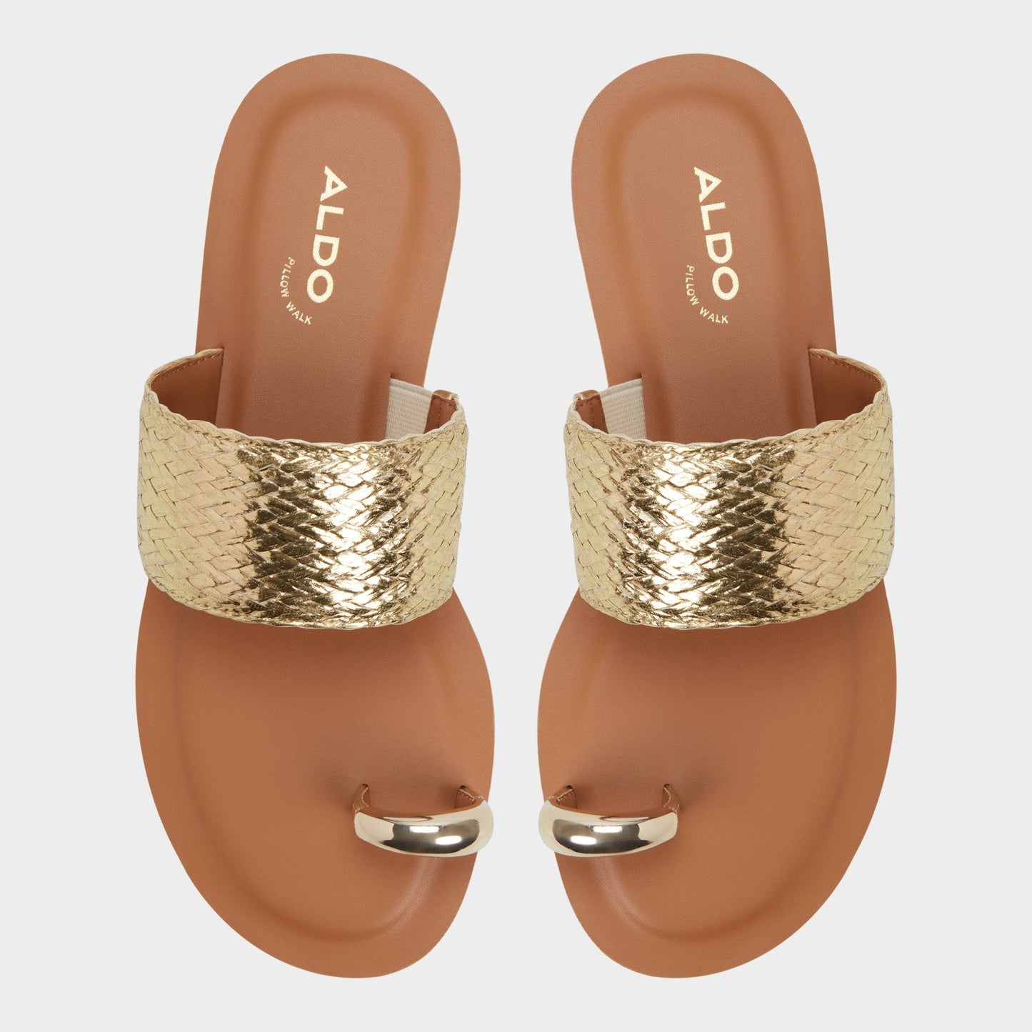 Beachwalk Gold Women's Iridescent metallics - Slide sandal | Aldo Essential