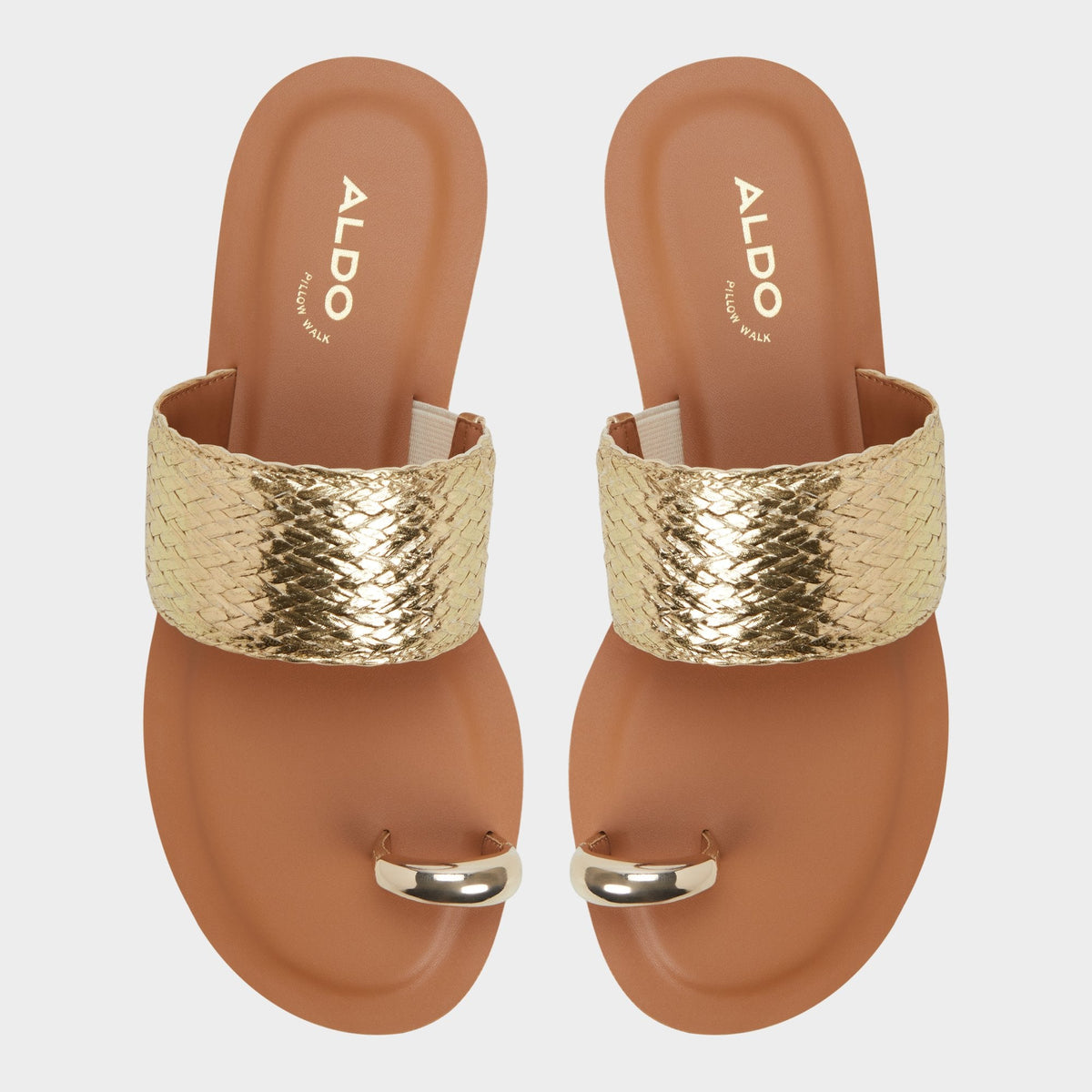 Beachwalk Gold Women's Iridescent metallics - Slide sandal | Aldo Essential