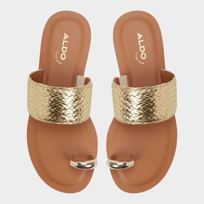 Beachwalk Gold Women's Iridescent metallics - Slide sandal | Aldo Essential