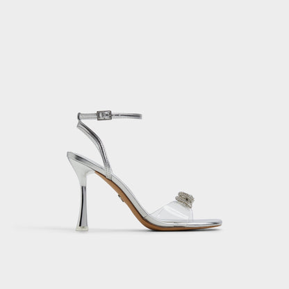 Ozley Silver Women's Strappy Heels - Strappy heeled sandal | Aldo Premium