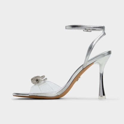 Ozley Silver Women's Strappy Heels - Strappy heeled sandal | Aldo Premium