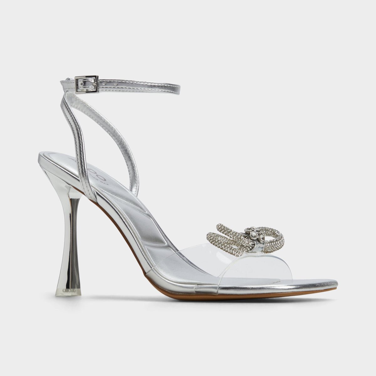 Ozley Silver Women's Strappy Heels - Strappy heeled sandal | Aldo Premium