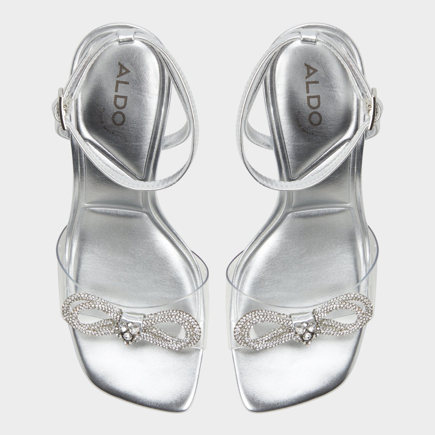 Ozley Silver Women's Strappy Heels - Strappy heeled sandal | Aldo Premium