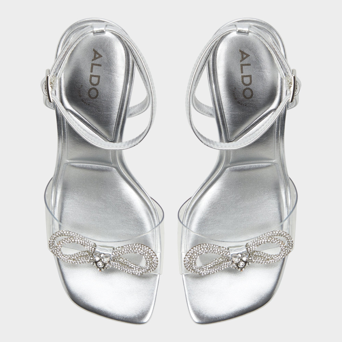 Ozley Silver Women's Strappy Heels - Strappy heeled sandal | Aldo Premium