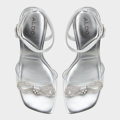 Ozley Silver Women's Strappy Heels - Strappy heeled sandal | Aldo Premium