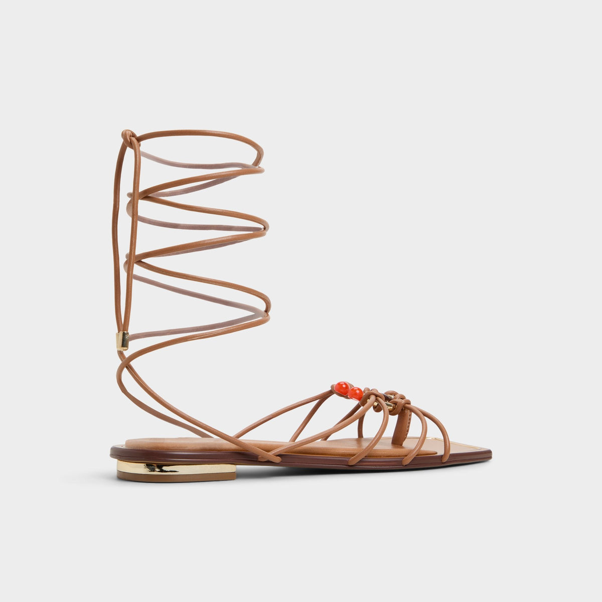 Nirena Medium Brown Women's Flats - Strappy flat sandal | Aldo Trending