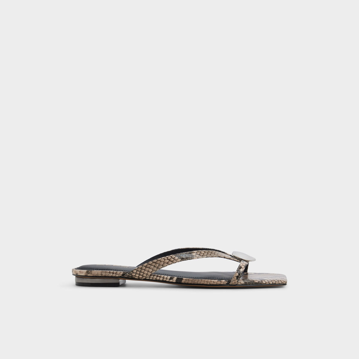Iliria White/Black Women's Flats - Slide sandal | Aldo Recommended