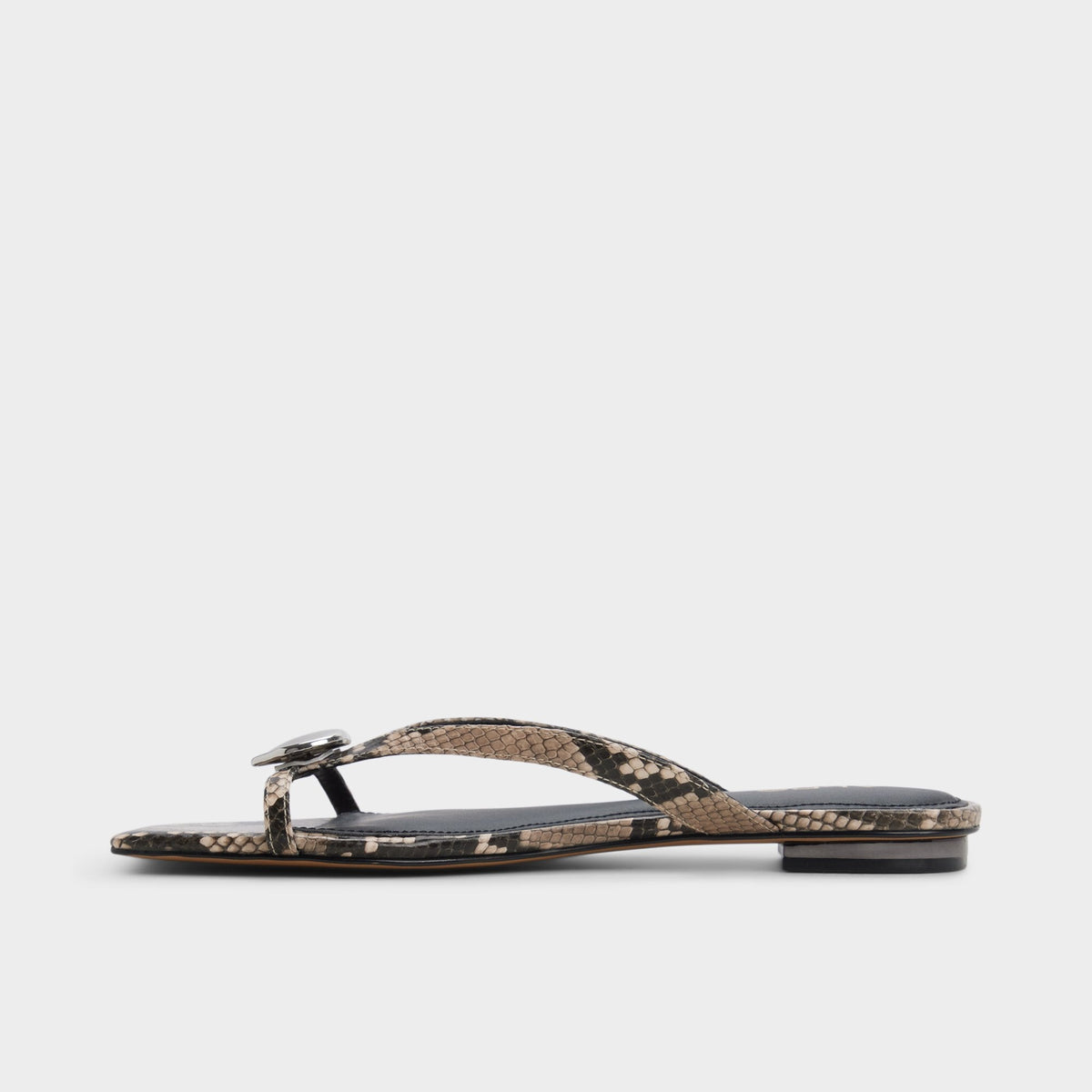 Iliria White/Black Women's Flats - Slide sandal | Aldo Recommended