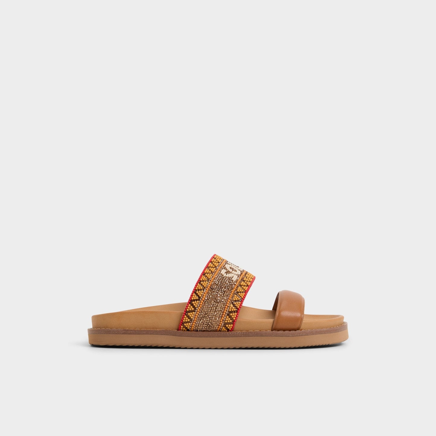 Beachvacay Brown Multi Women's Footbed sandals -  | Aldo Exclusive